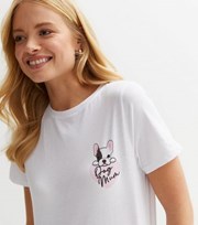 New Look White Dog Mum Logo T-Shirt